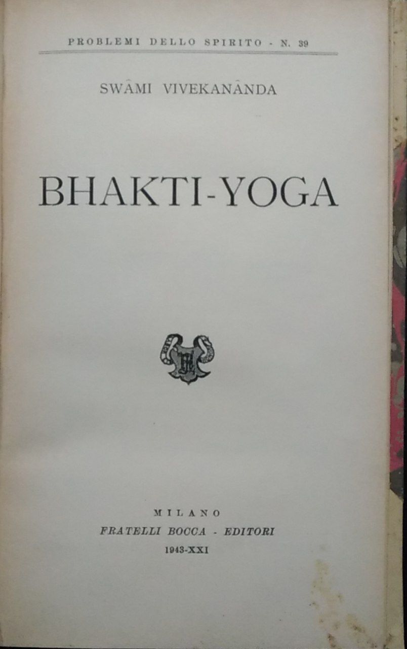 Bhakti-yoga - copertina