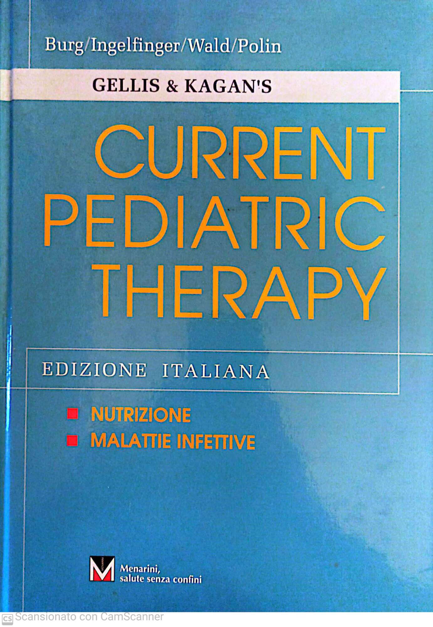 Current pediatric therapy nutrizione e malattie infettive - copertina