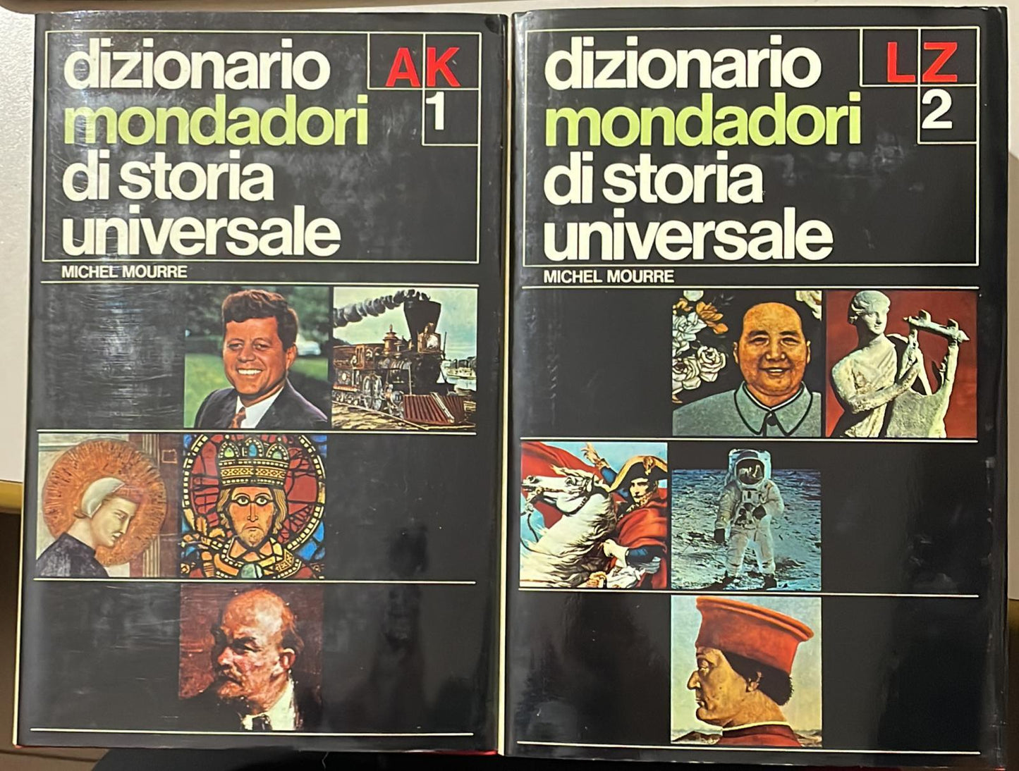 DIZIONARIO MONDADORI DI STORIA UNIVERSALE. 2 Volumi. - copertina