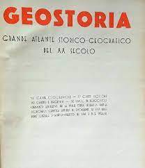 Geostoria. Grande atlantico geostorico del XX secolo - copertina