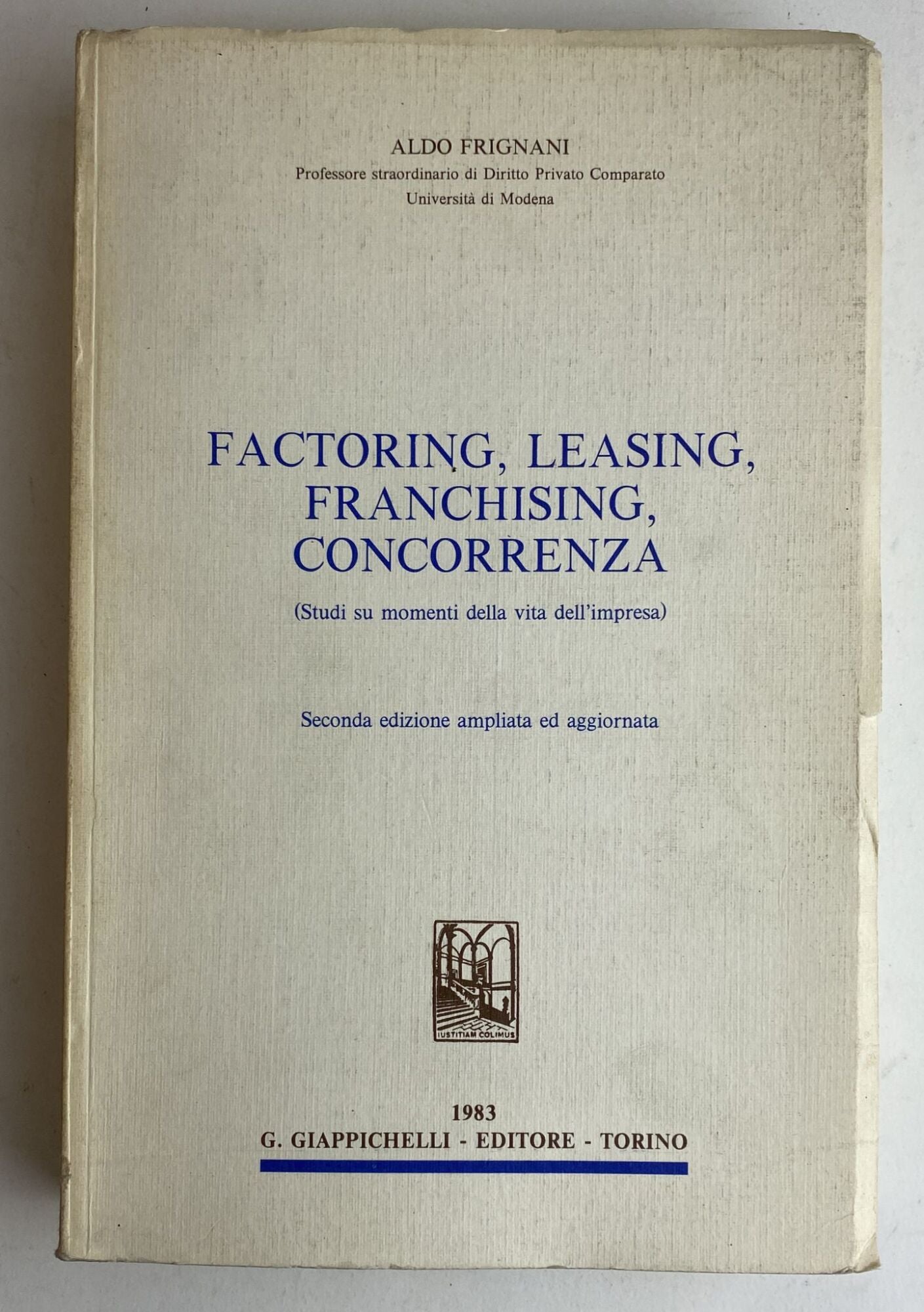 Factoring, leasing, franchising, concorrenza - copertina