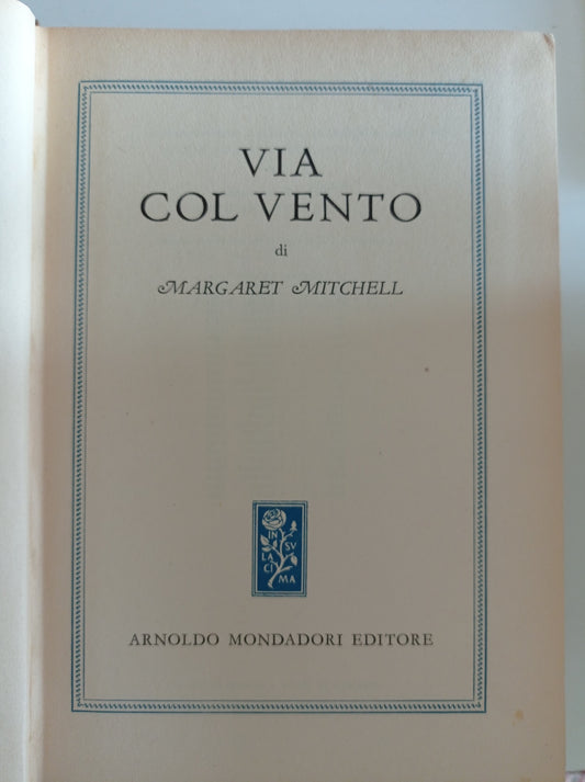 Via col vento - copertina