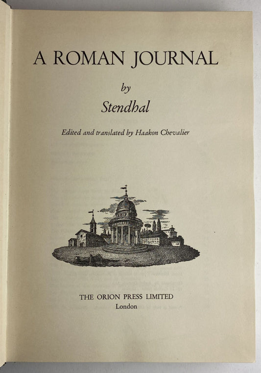 A Roman Journal by Stendhal - copertina