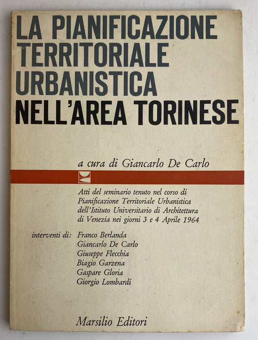 La pianificazione territoriale urbanistica nell'area torinese - copertina