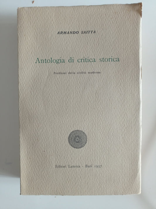 Antologia di critica storica - copertina