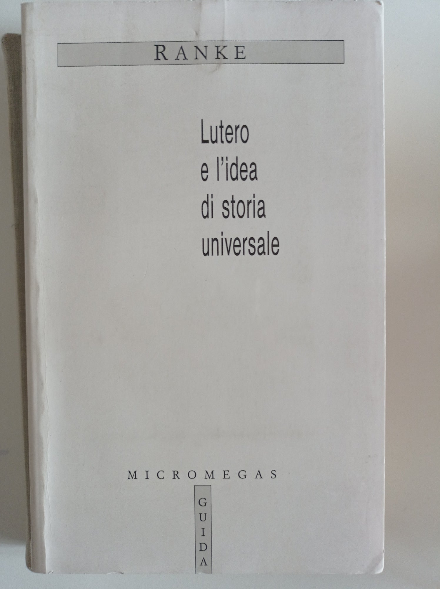 Lutero e l'idea di storia universale - copertina