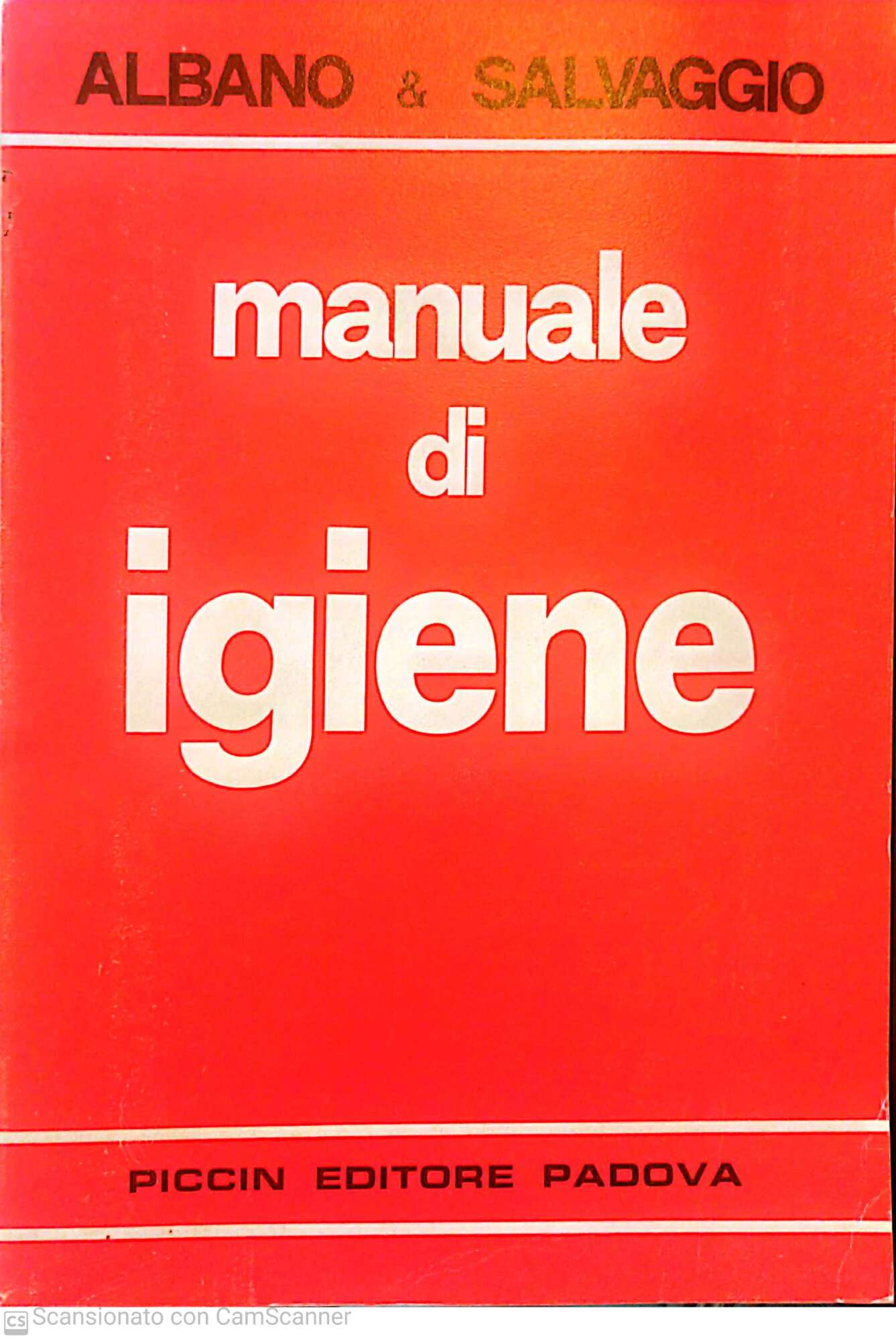 Manuale di igiene - copertina