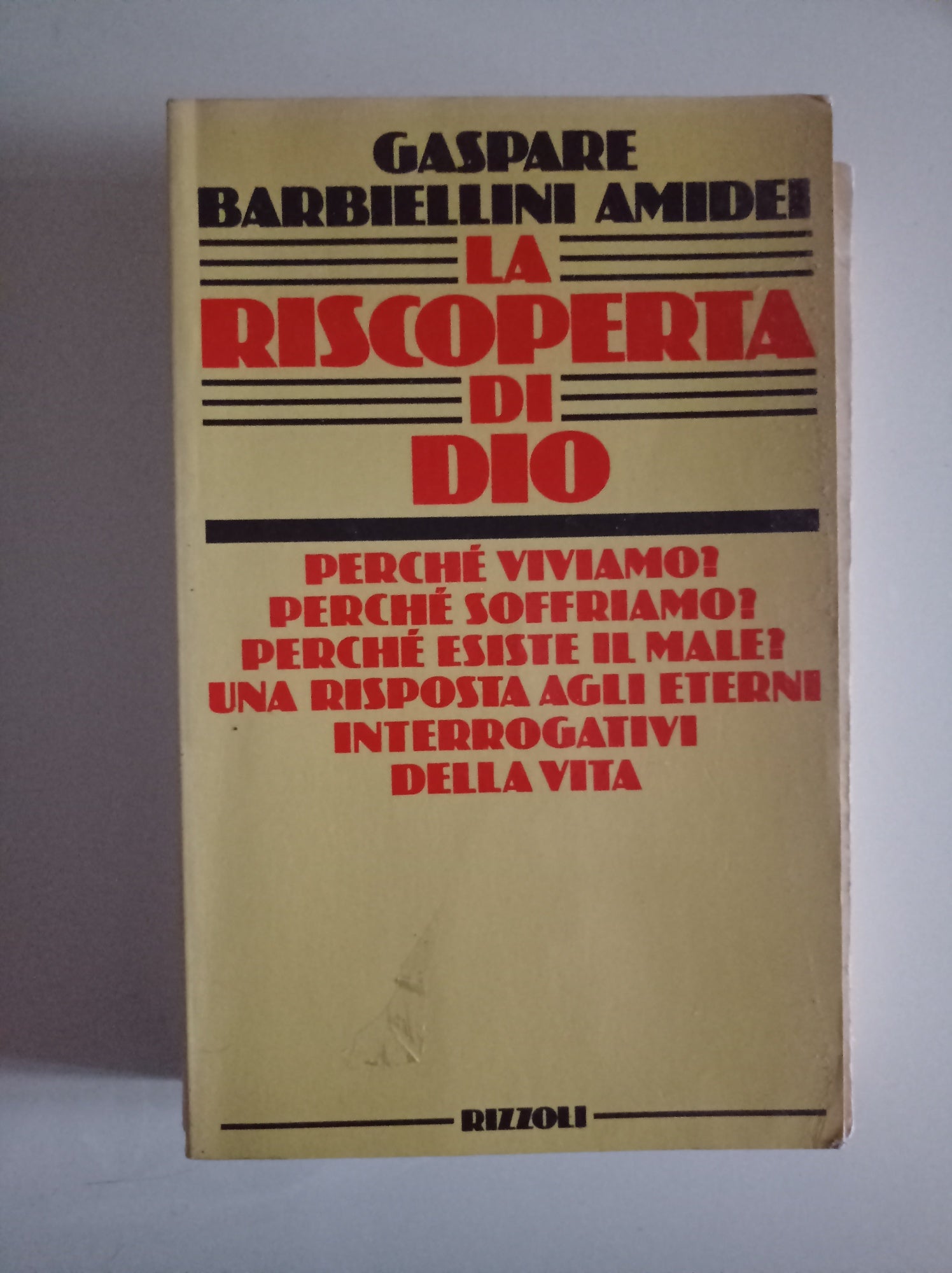 La riscoperta di Dio - copertina