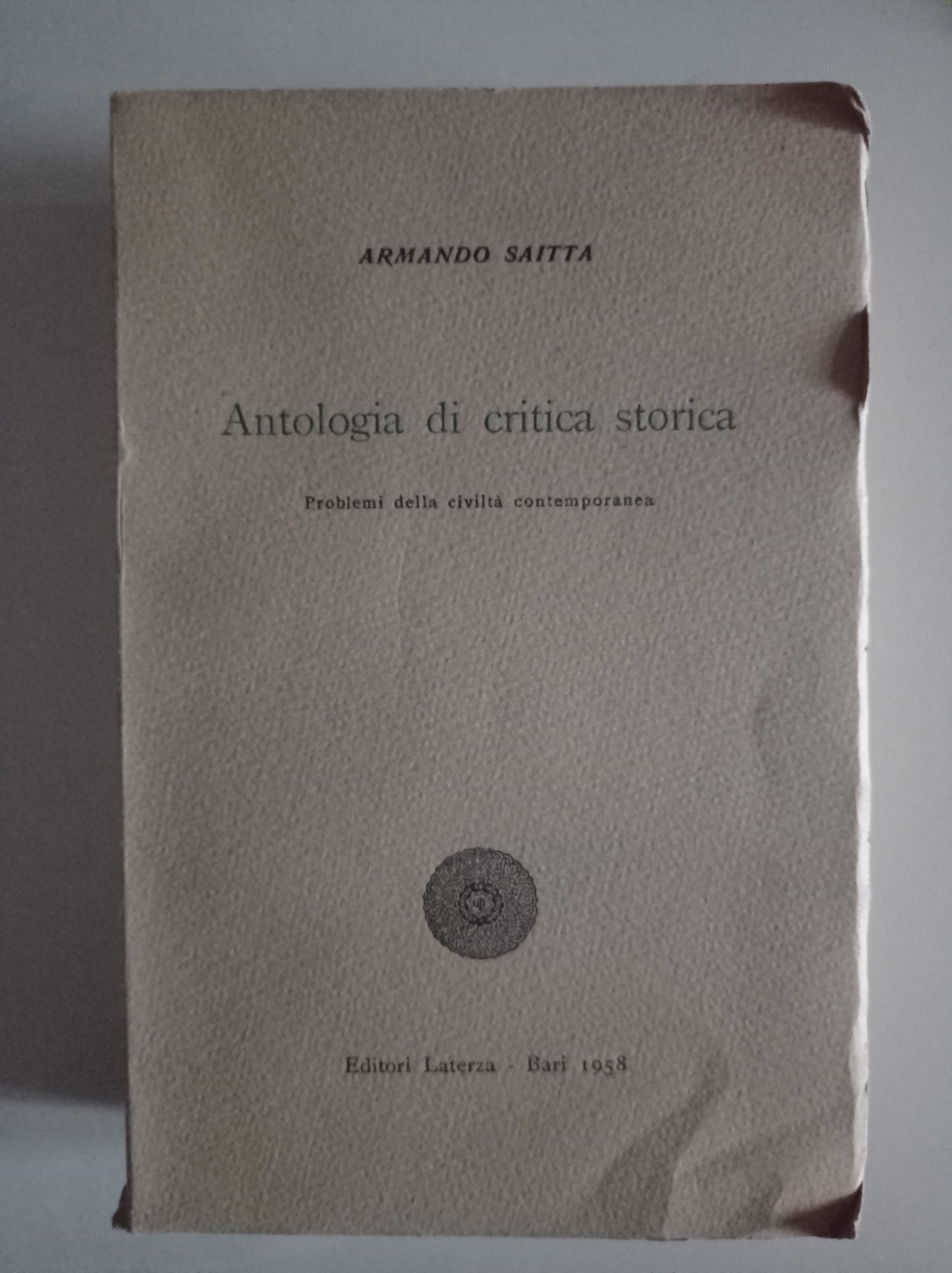 Antologia di critica storica III - copertina