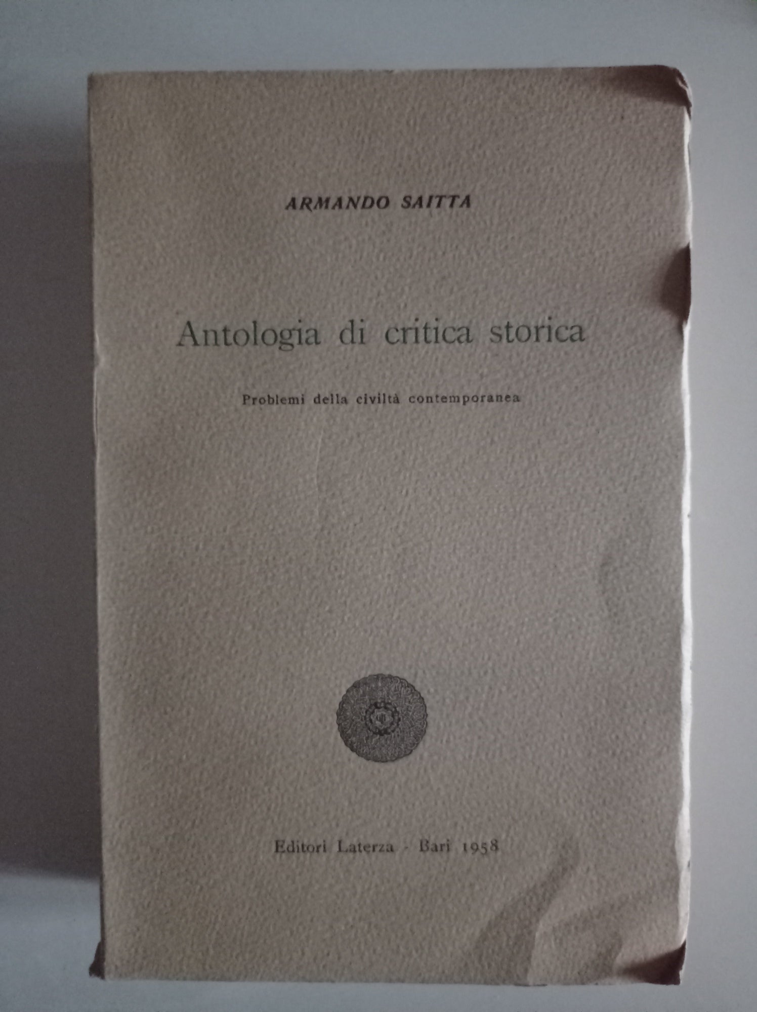 Antologia di critica storica III - copertina