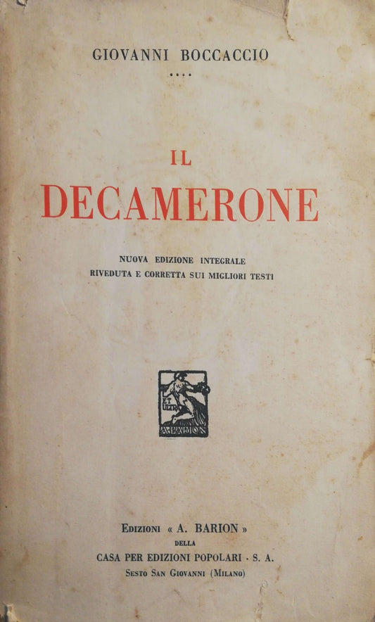 Il decamerone - copertina