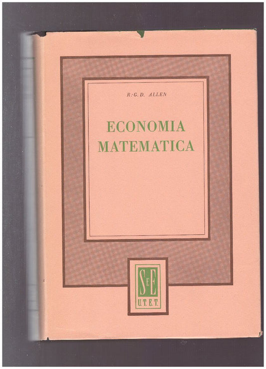 ECONOMIA MATEMATICA - copertina