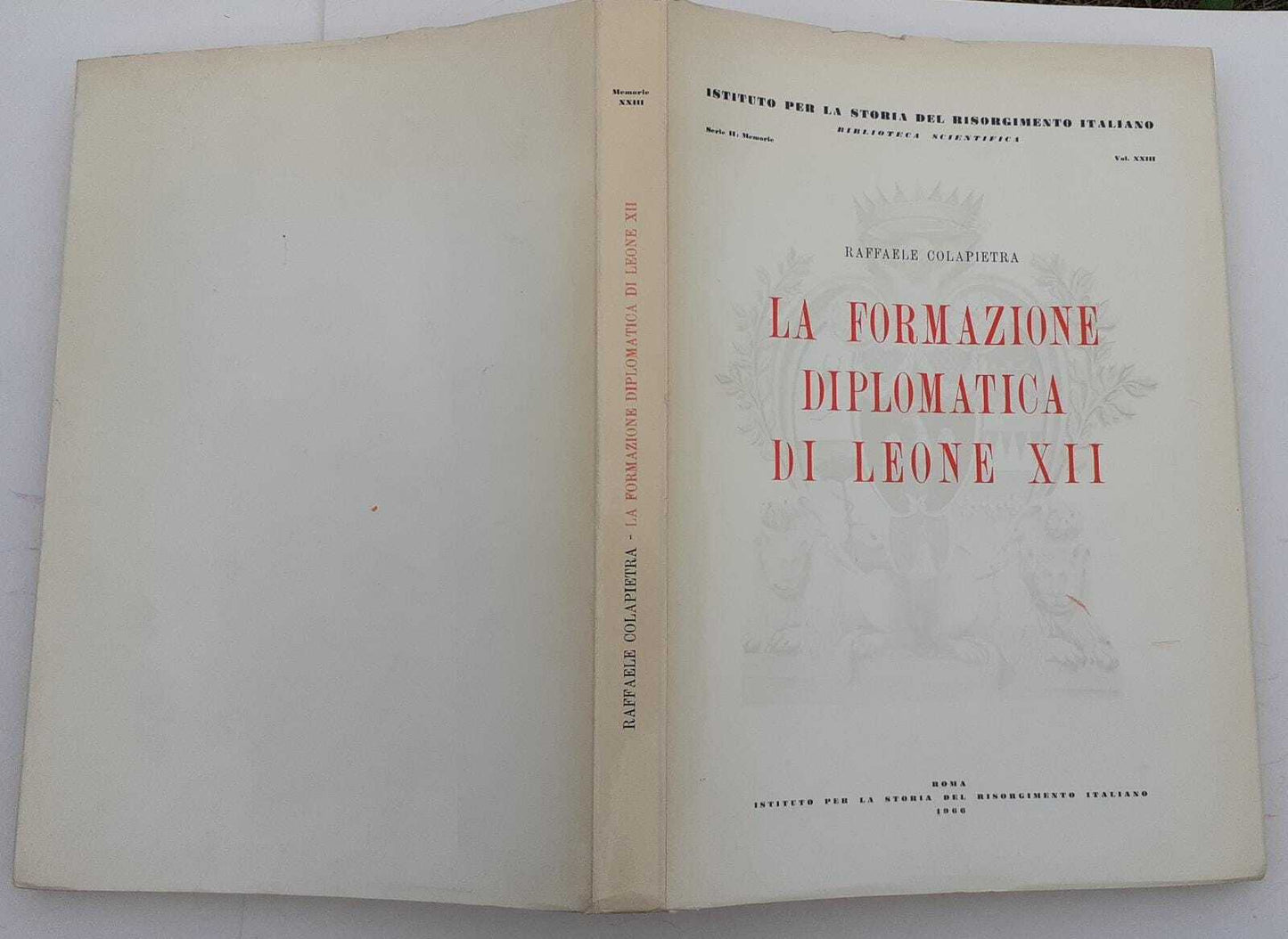 La formazione diplomatica di Leone XII - copertina