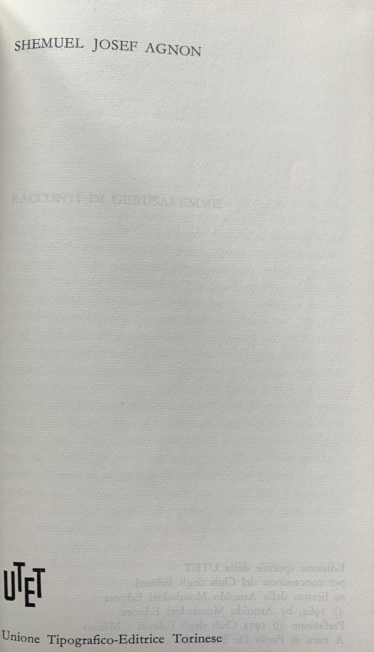 Racconti di Gerusalemme - copertina