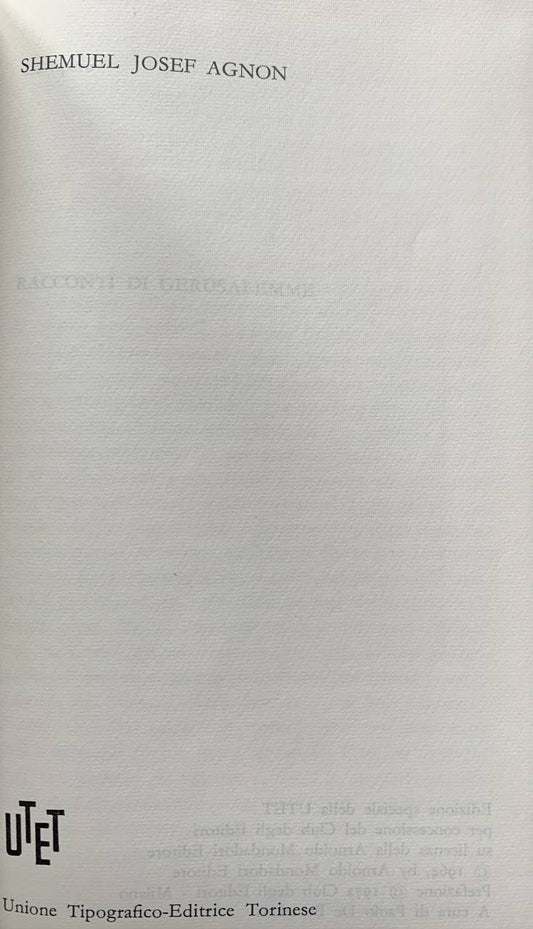 Racconti di Gerusalemme - copertina