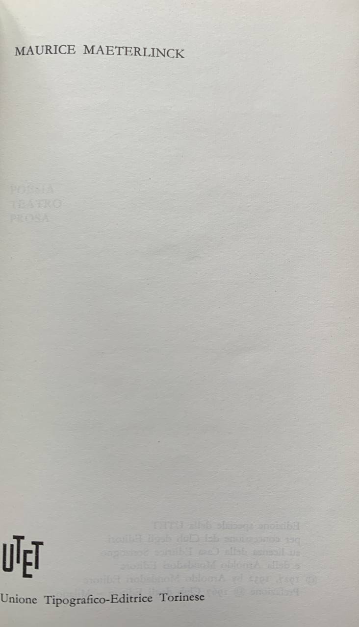 Poesia - Teatro - Prosa - copertina