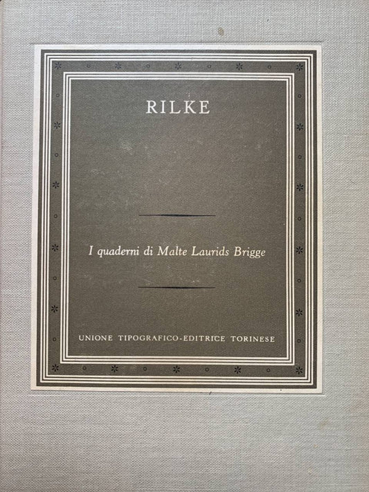 I quaderni di Malte Laurids Brigge - copertina