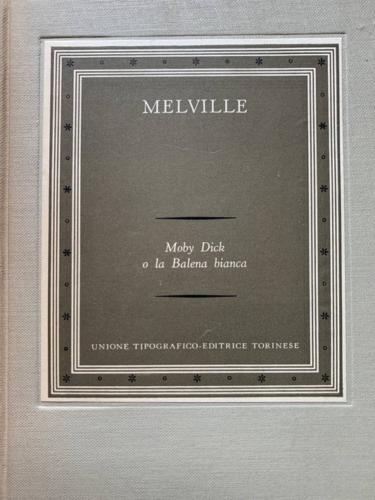 Moby Dick o la balena bianca. Volume primo - copertina