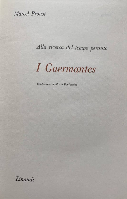 I Guermantes - copertina