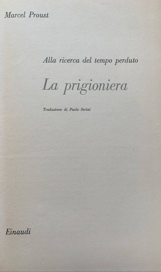 La prigioniera - copertina