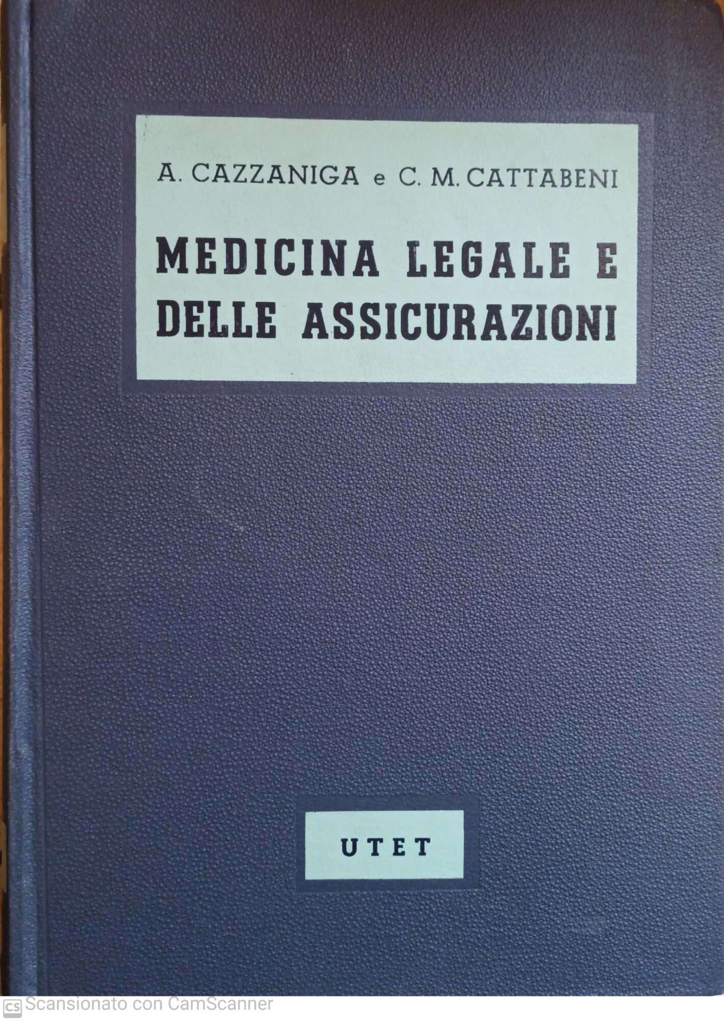 Medicina legale e delle assicurazioni - copertina