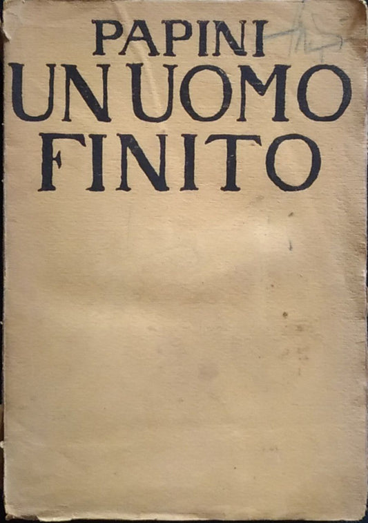 Un uomo finito - copertina