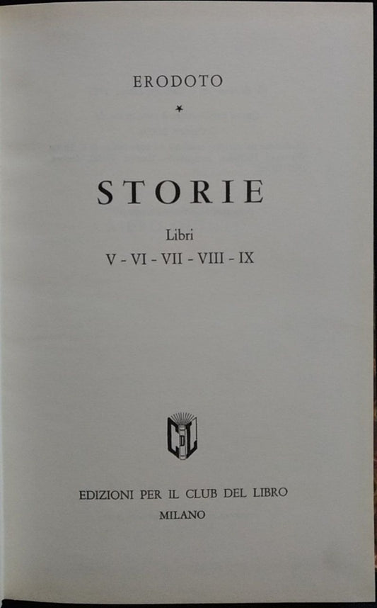 Storie I e II - copertina