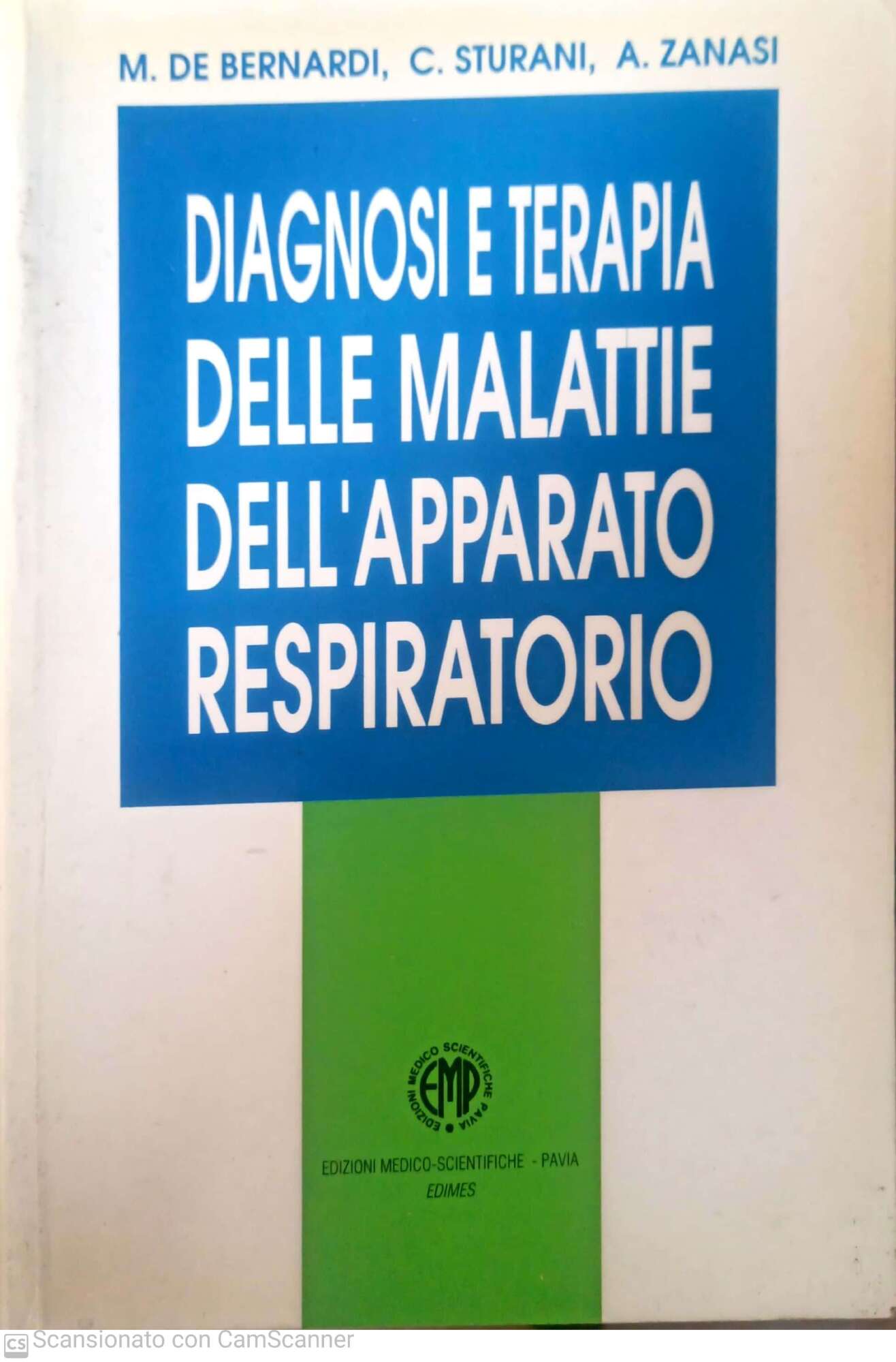 Diagnosi e terapia delle malattie dell' apparato respiratorio - copertina