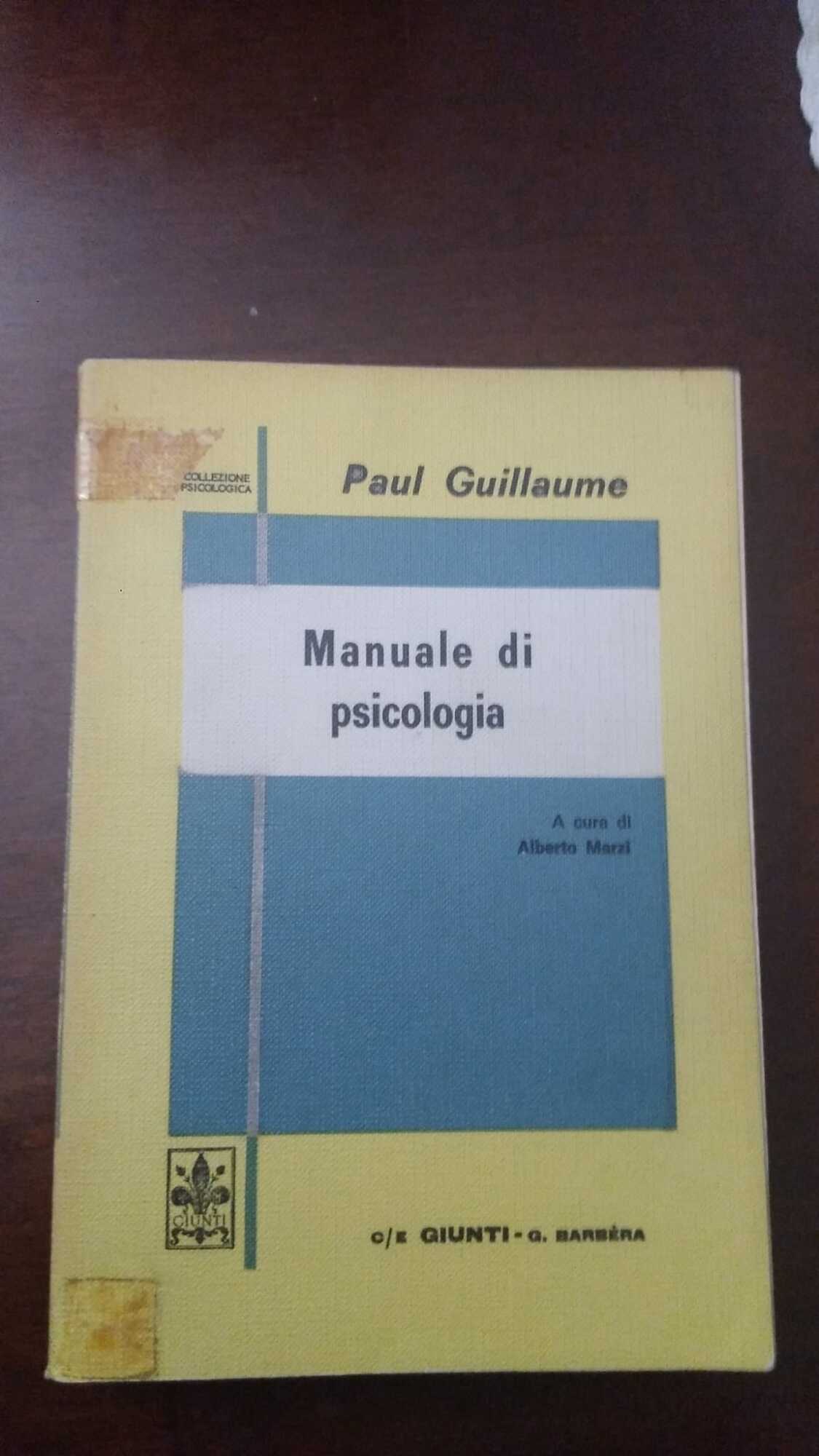 Manuale di psicologia - copertina