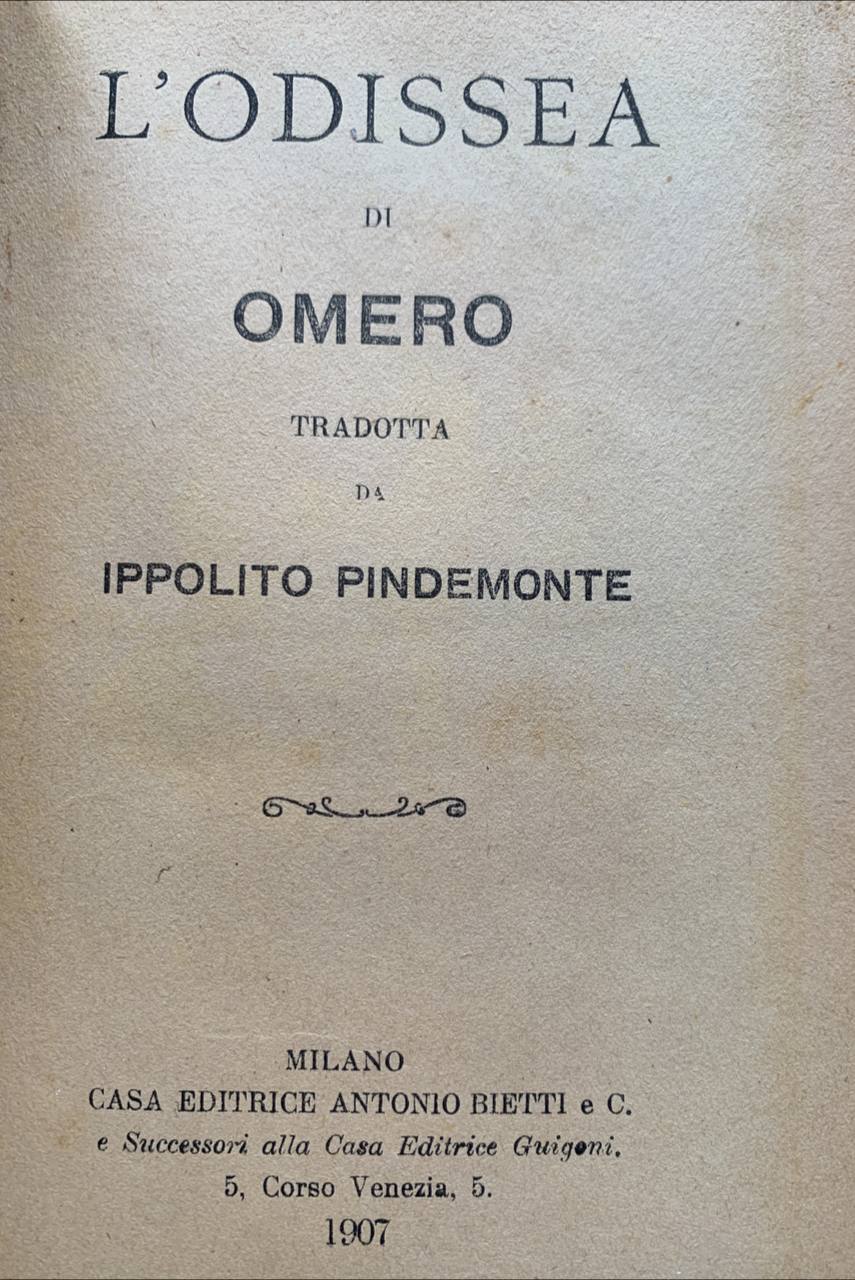 L'Odissea - copertina