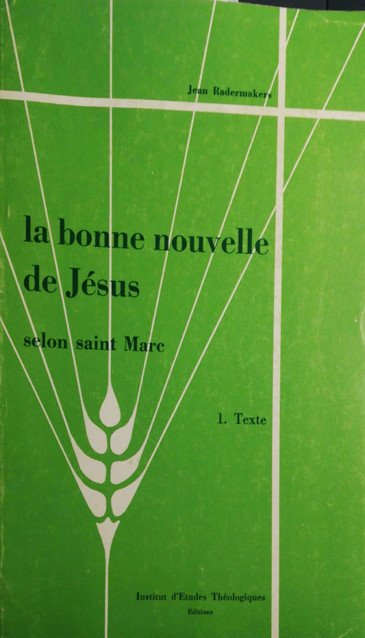 La bonne nouvelle de Jésus, Selon saint Marc. 1 - copertina