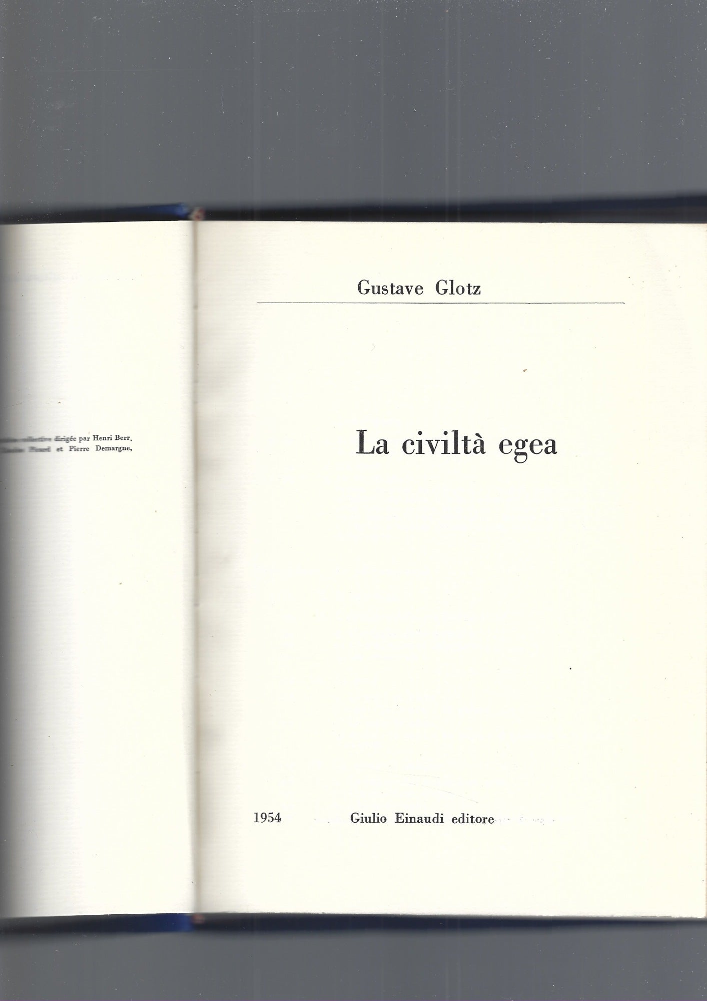 La civiltà egea - copertina