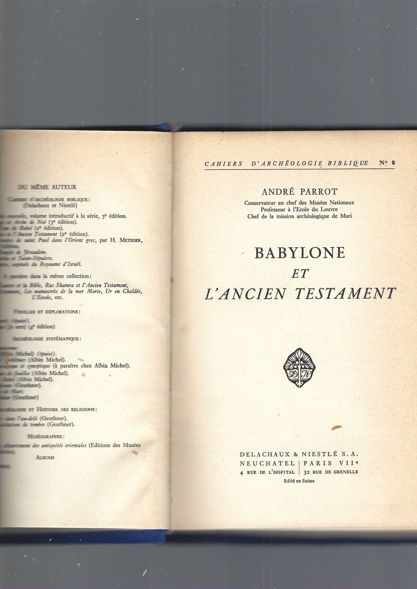 BABYLONE ET L' ANCIEN TESTAMENT - copertina