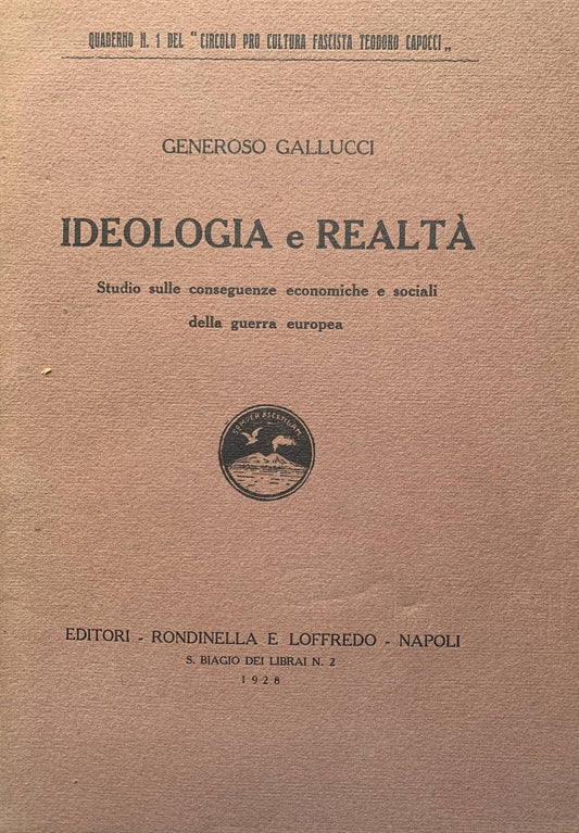 Ideologia e realtà - copertina