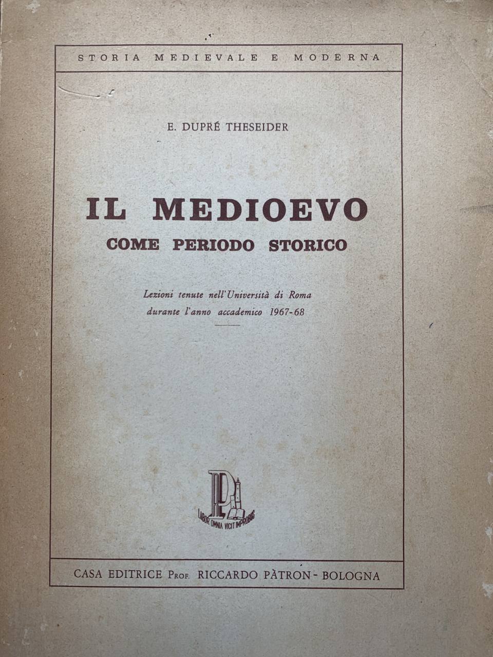 Il Medioevo come periodo storico - copertina