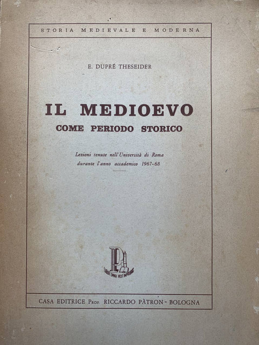 Il Medioevo come periodo storico - copertina