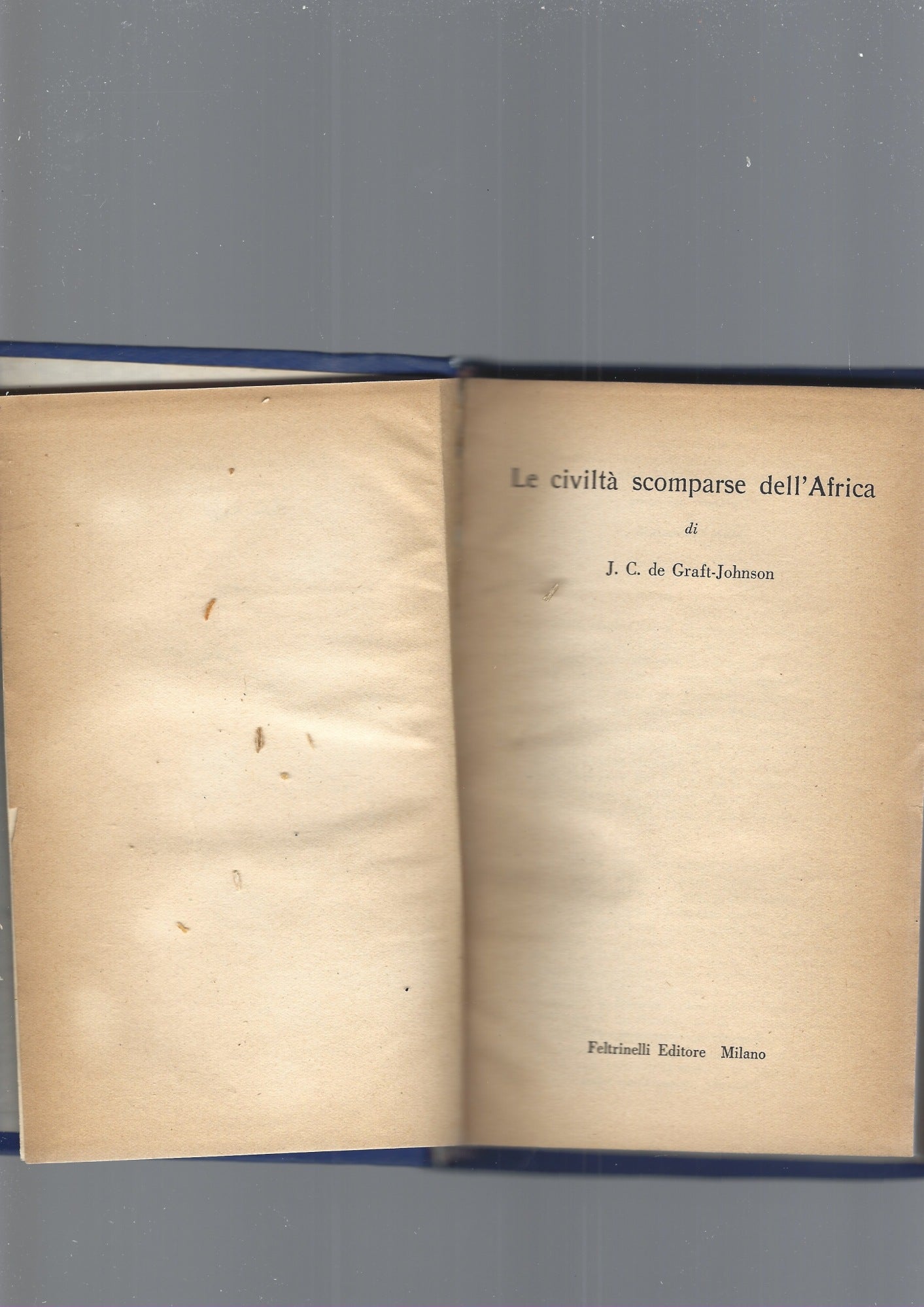 LE CIVILTA' SCOMPARSE DELL'AFRICA - copertina