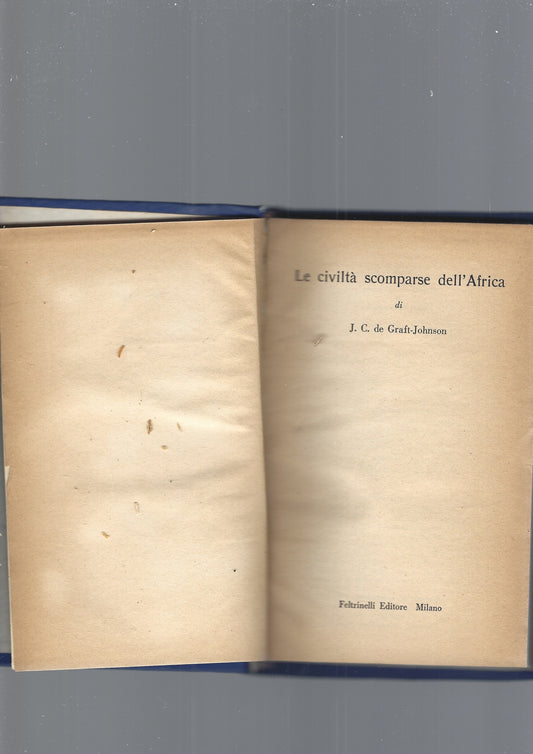 LE CIVILTA' SCOMPARSE DELL'AFRICA - copertina