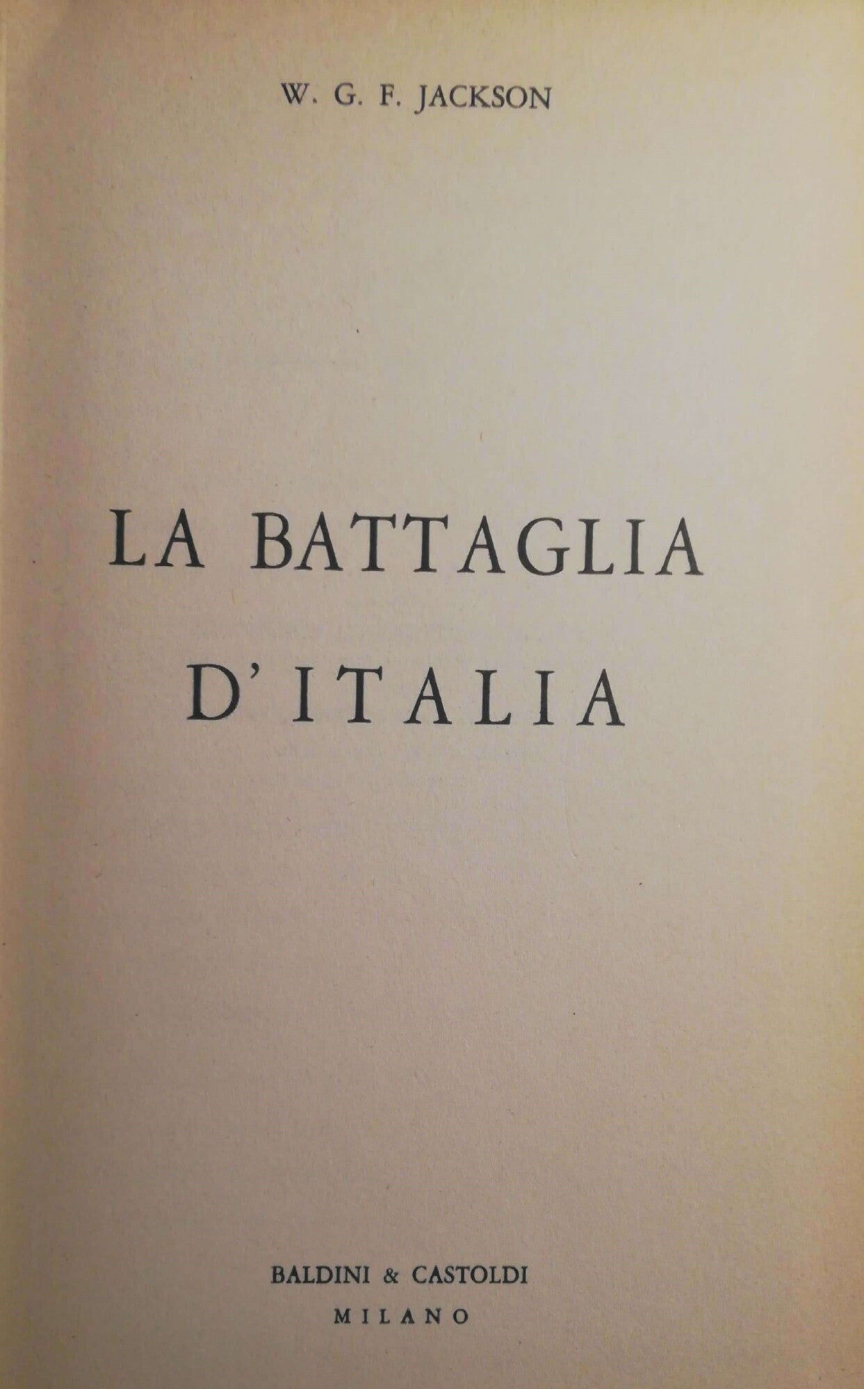 La battaglia d'Italia - copertina