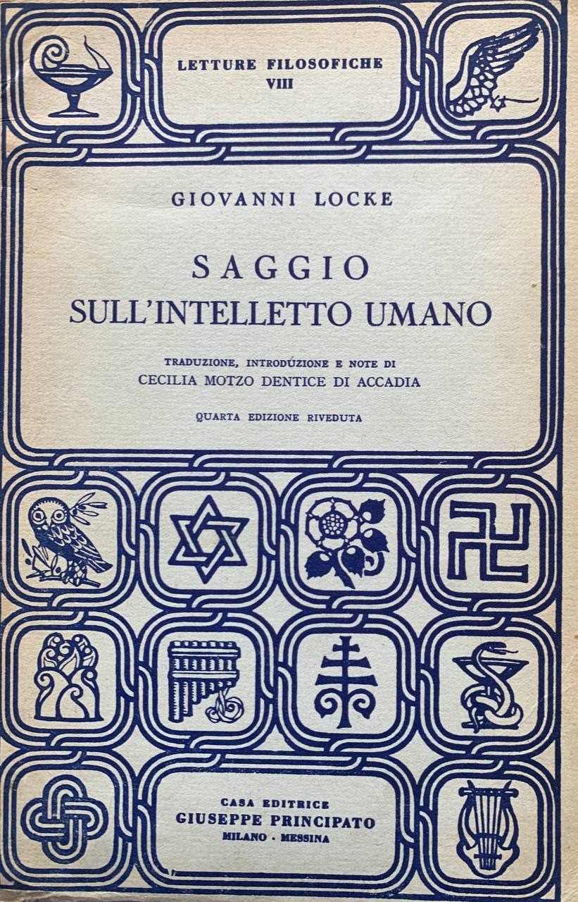 Saggio sull'intelletto umano - copertina