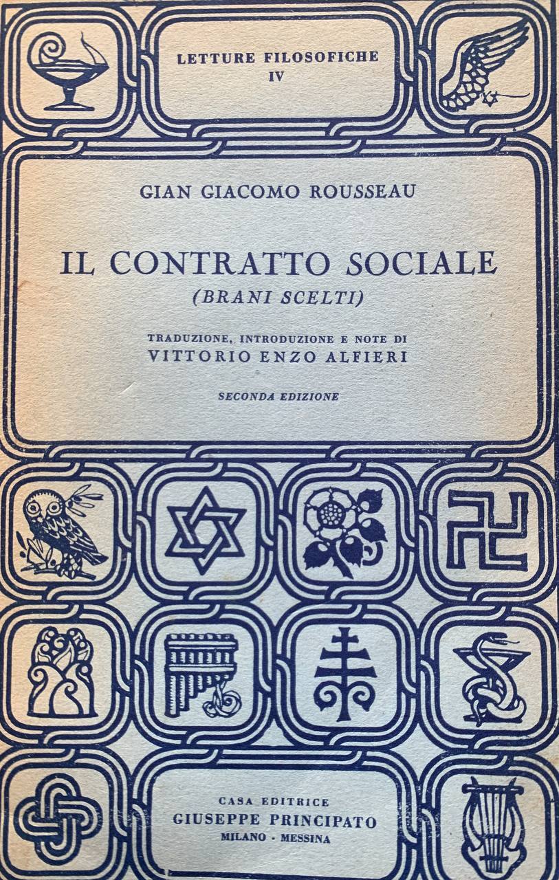 Il contratto sociale (brani scelti) - copertina