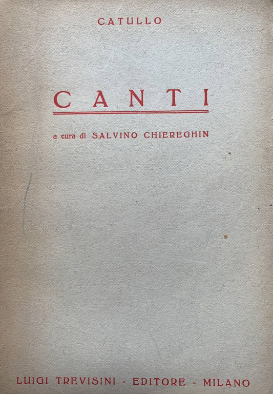 Canti - copertina