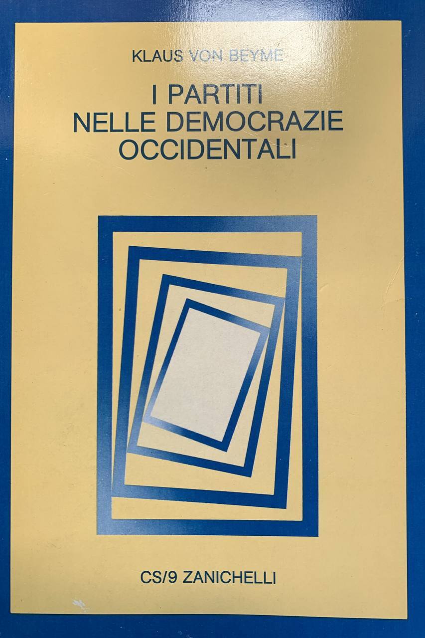 I partiti nelle democrazie occidentali - copertina