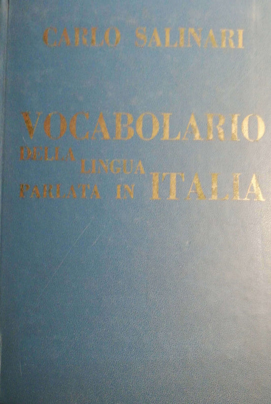 Vocabolario della lingua parlata in Italia - copertina