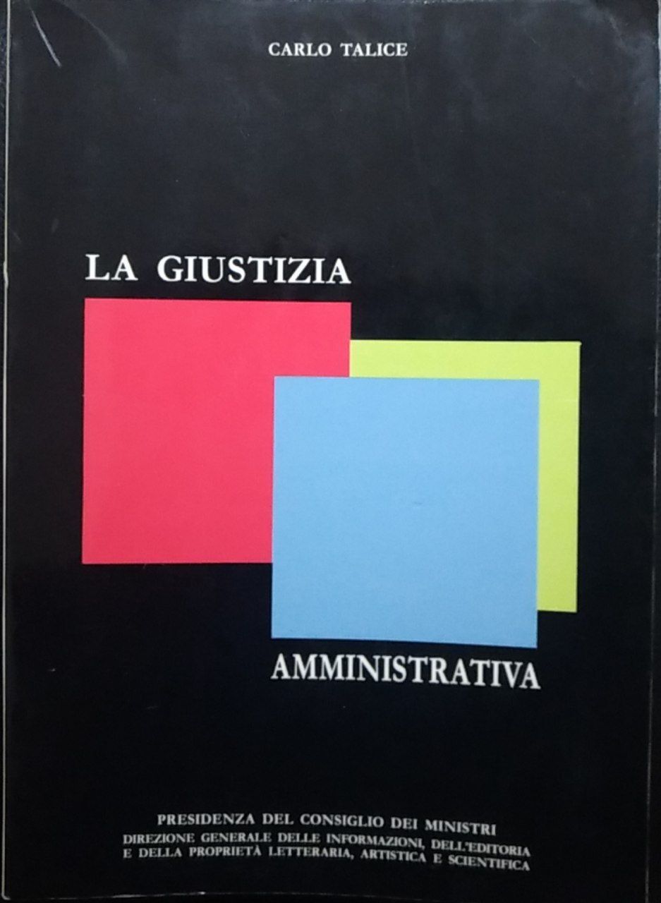 La giustizia amministrativa - copertina