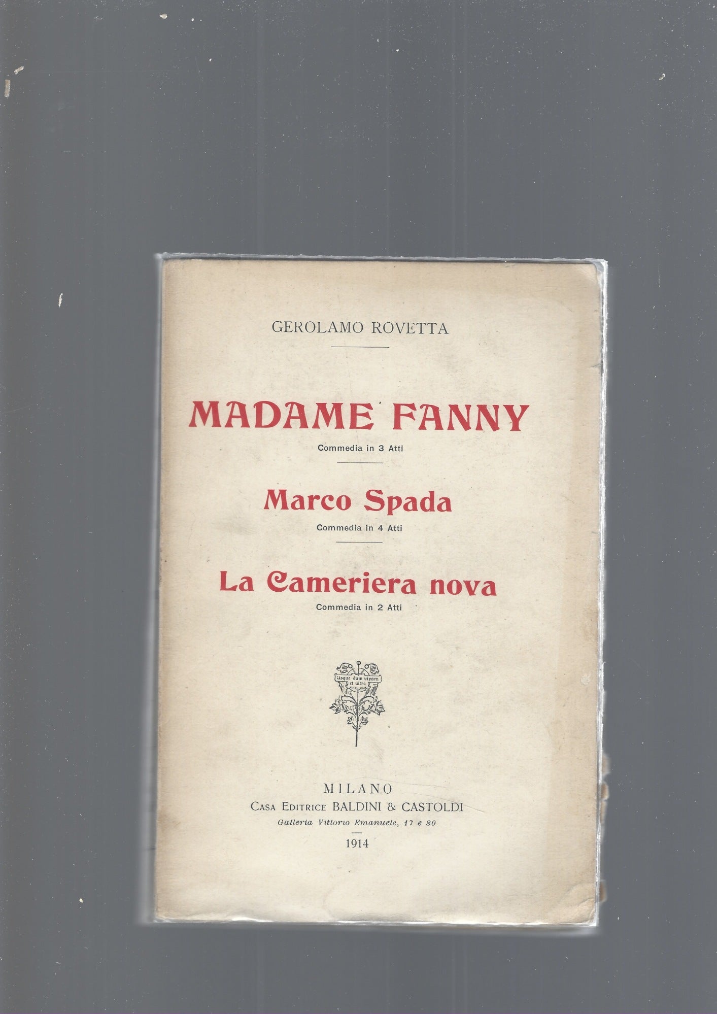 MADAME FANNY, LA CAMERIERA NOVA - copertina