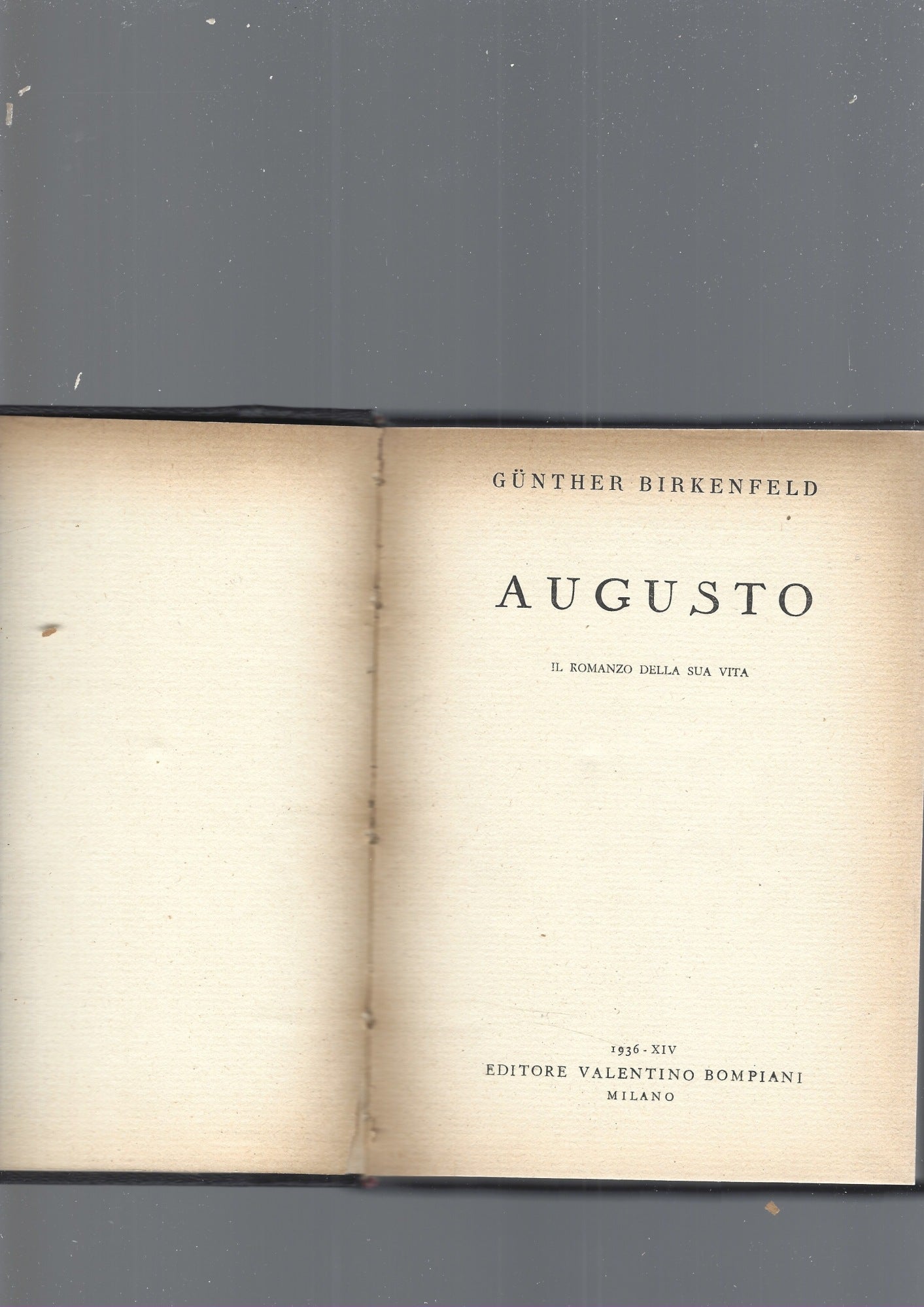 AUGUSTO - copertina