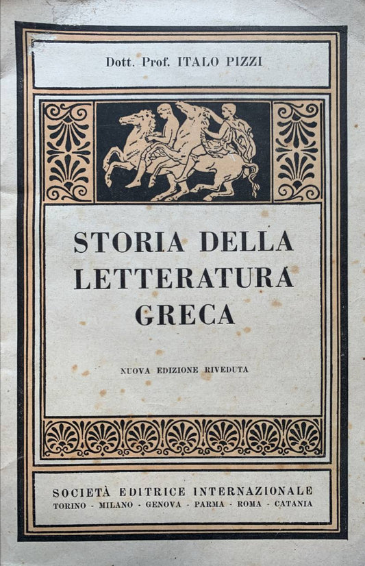 Storia della letteratura greca - copertina