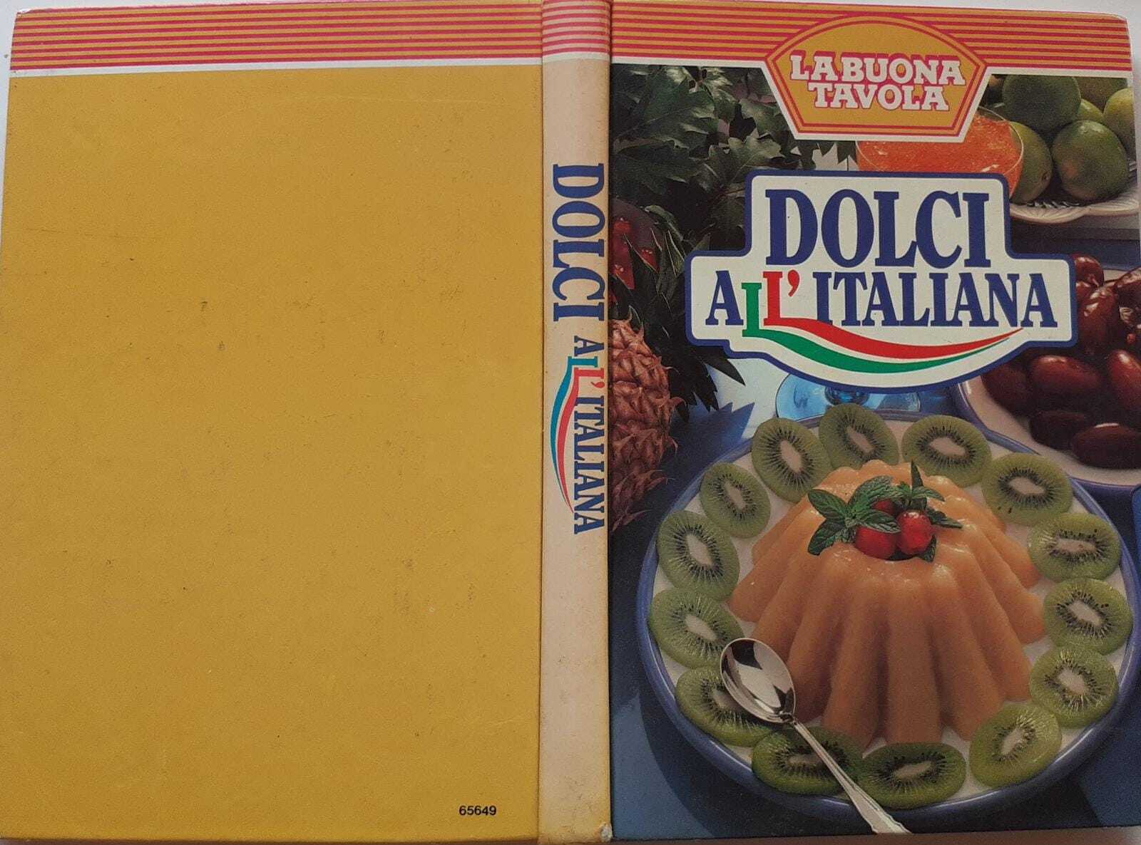 Dolci all'italiana. La buona tavola - copertina