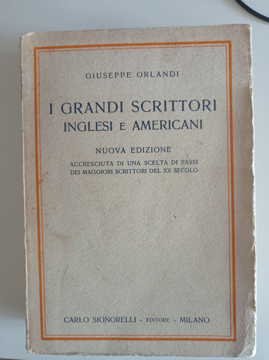 I grandi scrittori inglesi e americani - copertina